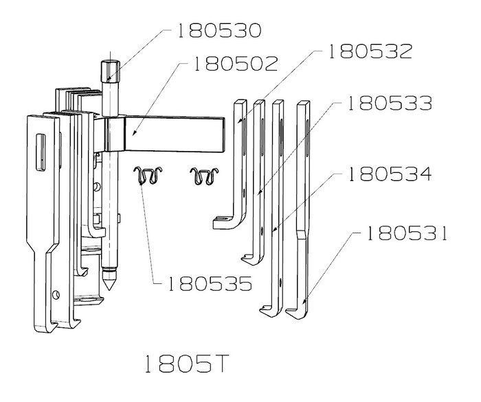 Extracteur Forza À 3 Griffes B=173 Extracteur Forza À 3 Griffes B=173
